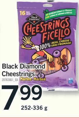 Fortinos Black diamond cheestrings, 252-336 g offer