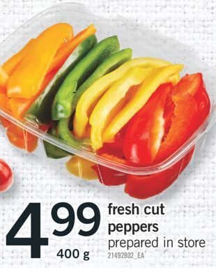 Fortinos Fresh cut peppers, 400 g offer