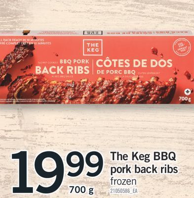 Fortinos The keg bbq pork back ribs, 700 g offer