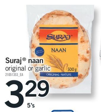 Fortinos Suraj® naan, 5's offer