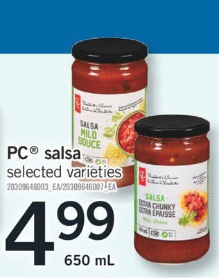 Fortinos Pc® salsa, 650 ml offer