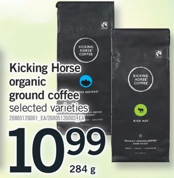 Fortinos Kicking horse organic ground coffee offer