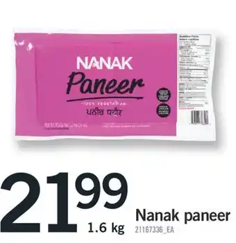 Fortinos Nanak paneer offer