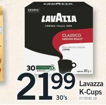 Fortinos Lavazza k-cups, 30's offer