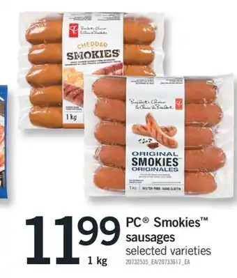 Fortinos Pc® smokies™ sausages offer
