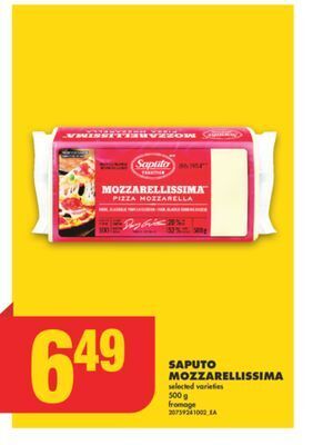 No Frills Saputo mozzarellissima, 500 g offer