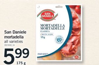 Fortinos San daniele mortadella, 175 g offer