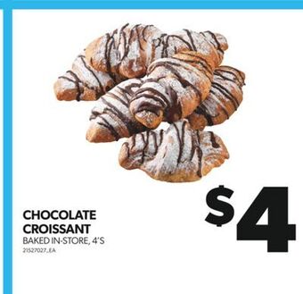 Real Canadian Superstore Chocolate croissant, 4's offer