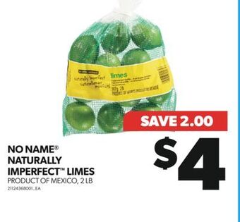 Real Canadian Superstore No name® naturally imperfect™ limes, 2 lb offer