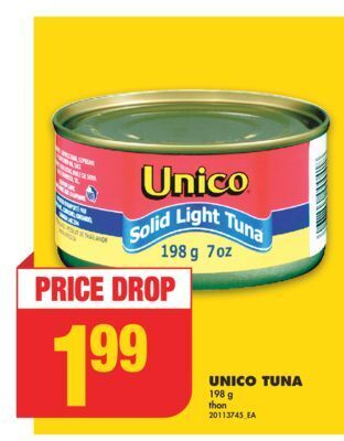 No Frills Unico tuna, 198 g offer