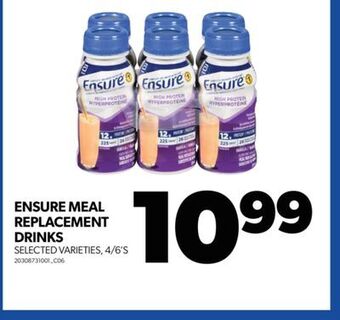 Real Canadian Superstore Ensure meal replacement drinks, 4/6's offer