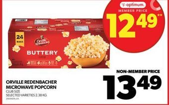 Real Canadian Superstore Orville redenbacher microwave popcorn, 2.38 kg offer
