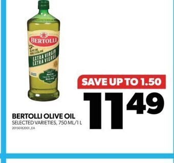 Real Canadian Superstore Bertolli olive oil, 750 ml/1 l offer
