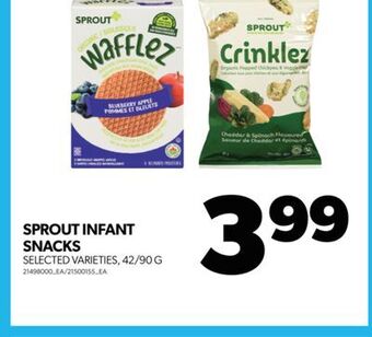 Real Canadian Superstore Sprout infant snacks, 42/90 g offer