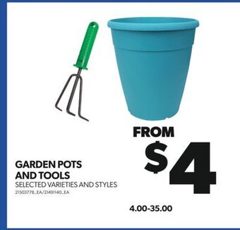 Real Canadian Superstore Garden pots and tools offer