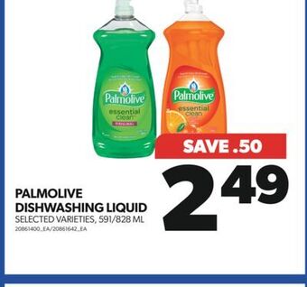 Real Canadian Superstore Palmolive dishwashing liquid, 591/828 ml offer