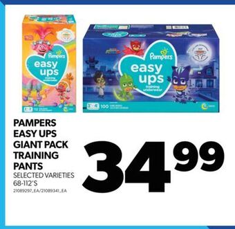Real Canadian Superstore Pampers easy ups giant pack training pants, 68-112's offer