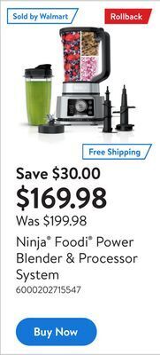 Walmart Ninja® foodi® power blender & processor system offer