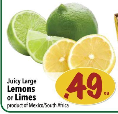 Farm Boy Juicy large lemons or limes offer
