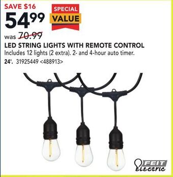 RONA Led string lights with remote control offer
