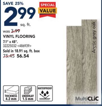 RONA Vinyl flooring 7.1 x 48 offer