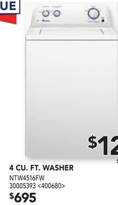 RONA Amana 4 cu. ft. washer offer