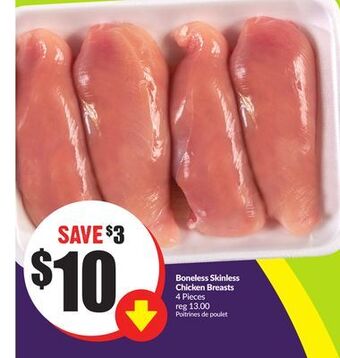 Chalo FreshCo Boneless skinless chicken breasts 4 pieces offer