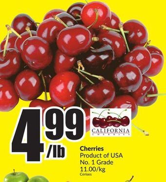 Chalo FreshCo Cherries product of usa no. 1 grade 11.00/kg offer