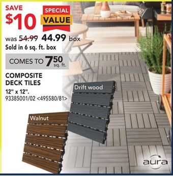 RONA Composite deck tiles 12 x 12 offer