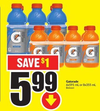 Chalo FreshCo Gatorade 6x591 ml or 8x355 ml offer