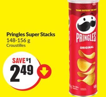 Chalo FreshCo Pringles super stacks 148-156 g offer