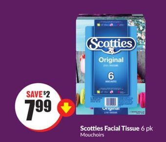 Chalo FreshCo Scotties facial tissue 6 pk offer