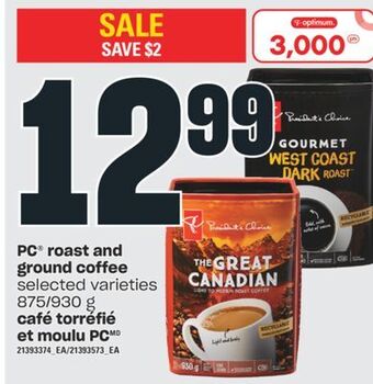 Valu-mart Café torréfié et moulu pc, 875/930 g offer
