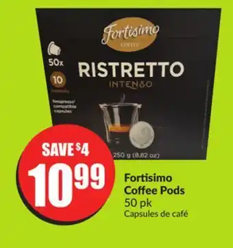Chalo FreshCo Fortisimo coffee pods 50 pk offer