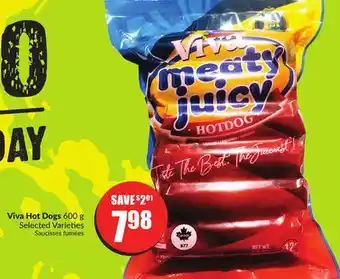 Chalo FreshCo Viva hot dogs 600 g selected varieties offer