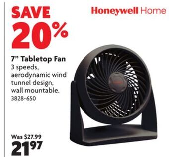 Home Hardware 7 tabletop fan offer