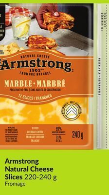 Chalo FreshCo Armstrong natural cheese slices 220-240 g offer
