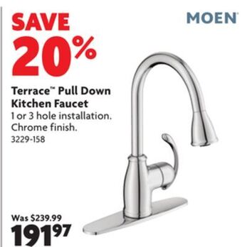 Home Hardware Terrace™ pull down kitchen faucet offer