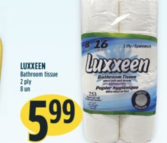 Marché Adonis Luxxeen bathroom tissue 2 ply offer