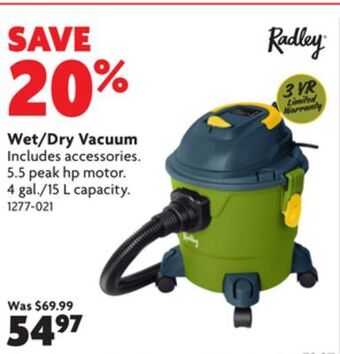 Home Hardware Wet/dry vacuum offer