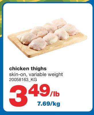Wholesale Club Chicken thighs offer