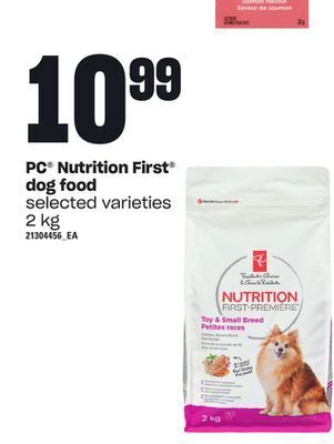 Zehrs Markets Pc® nutrition first dog food, 2 kg offer