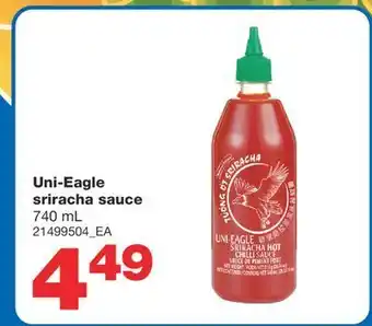 Wholesale Club Uni-eagle sriracha sauce, 740 ml offer