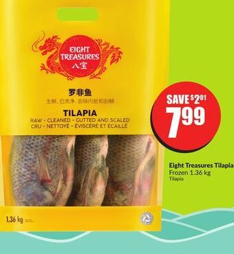 FreshCo Eight treasures tilapia frozen 1.36 kg offer