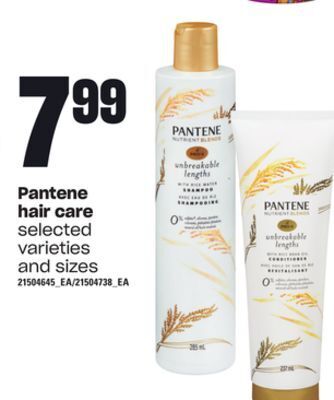 Zehrs Markets Pantene hair care offer
