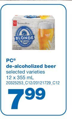 Wholesale Club Pc® de-alcoholized beer, 12 x 355 ml offer