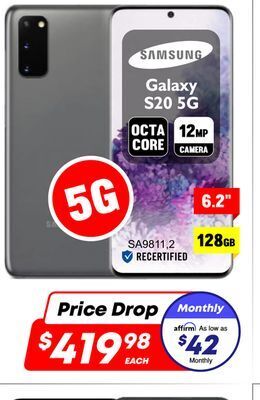 Factory Direct Samsung 6.2 galaxy s20 5g offer