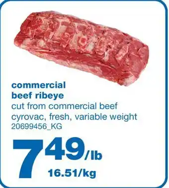 Wholesale Club Commercial beef ribeye offer