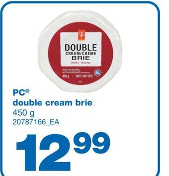 Wholesale Club Pc® double cream brie, 450 g offer