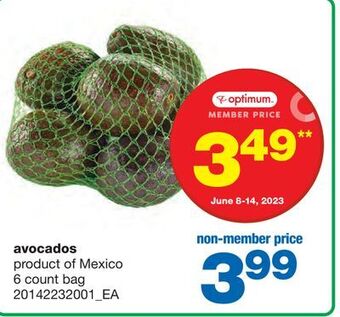 Wholesale Club Avocados, 6 count bag offer